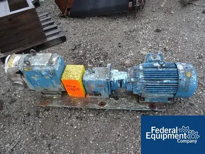 USED Waukesha Cherry-Burrell 4" Waukesha Rotary Lobe Pump, S/S, 20 HP