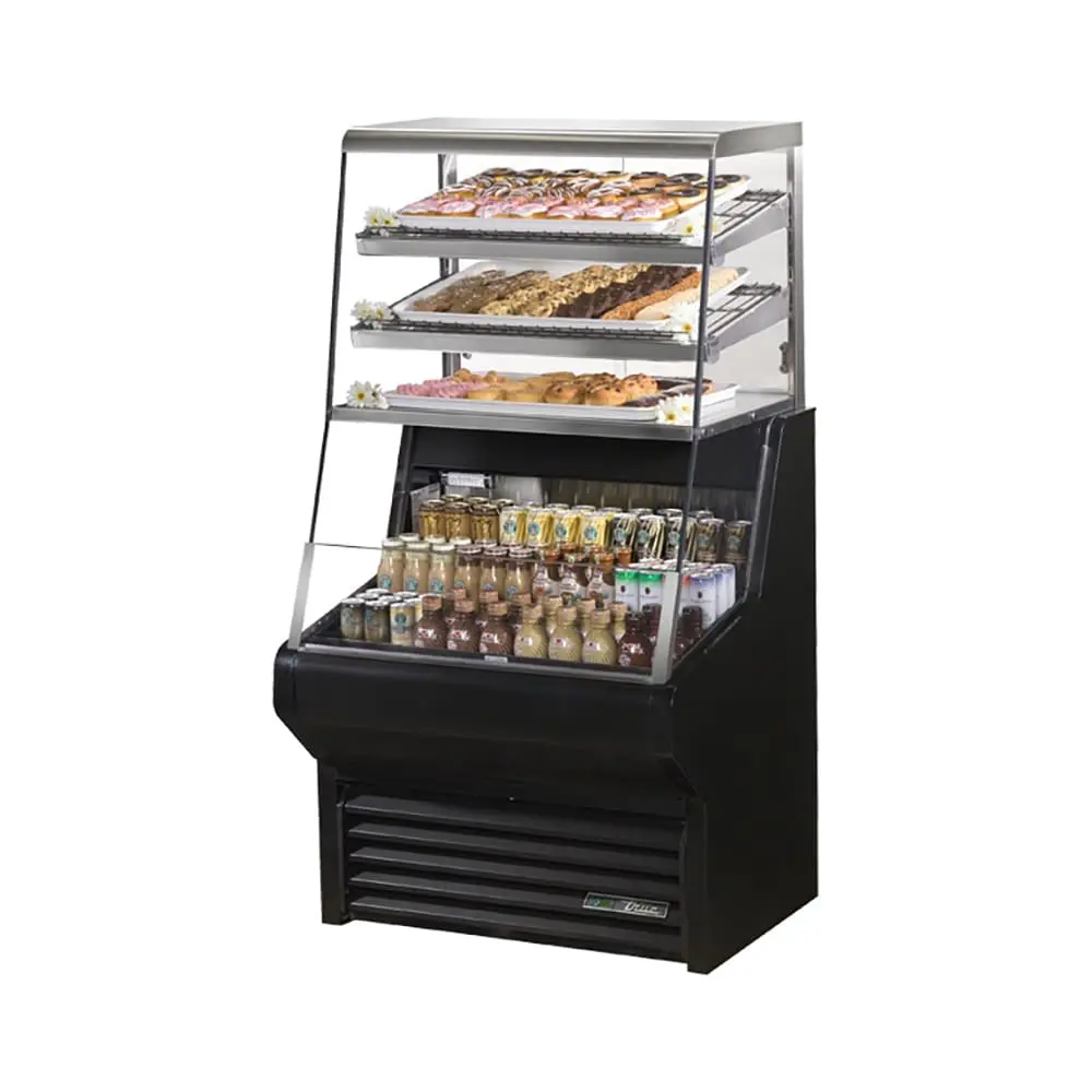 Used True THAC-36DG-HC-LD BLK Open Air Merchandisers (coolers) Illinois US | Falcon Restaurant Supply #1373797