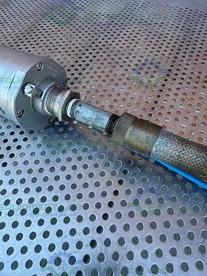 USED OPTEK AF45-EX FM-D WAVELENGTH UV ABSORPTION SENSOR W/ 1/2" SANITARY FITTING