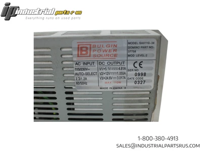 USED BULGIN POWER SUPPLY SAX110-34