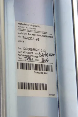 Alpha Technologies _UNKNOWN_ Switching Mode Power Supplies | ANACAPA EQUIPMENT BROKERS, INC (10)
