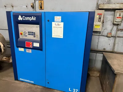 50 HP Compair Screw Type Air Compressor, model L37-9A, 2007