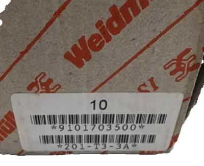 NEW LOT OF 10 WEIDMULLER 9101703500 CIRCUIT BREAKER