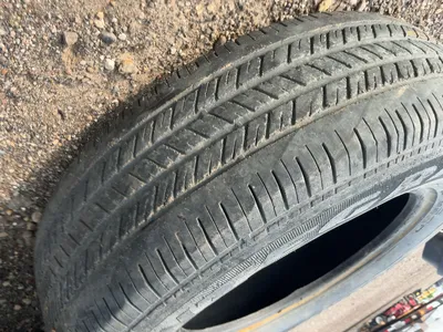 Lot of (1) General Size 205/65R15 Tire on Steel 5-lug Wheel, (1) General 185/60R15 Tire on Steel 5-l...