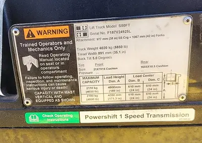 USED 2013 HYSTER S50FT