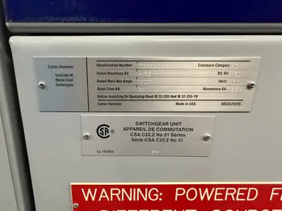 MV Double-Ended Unit Substation - 2 x 2000/3000kVA, 13.8kV Transformers w/ 4160V Ampgard Switchgear