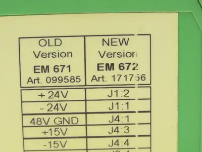 Daetwyler EM 672 Safety Relay 48V