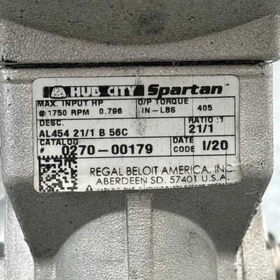 Used Hub City 0270-00179 - AL454 21/1 B 56C Speed Reducers California US | Davliegogo LLC #1707990