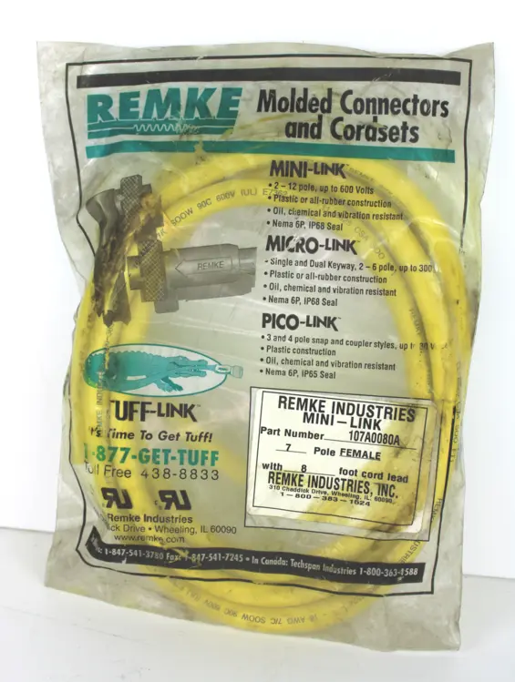 New | in-Stock REMKE 107A0080A Cable & Wire | Industrial Parts R Us Inc. #360569