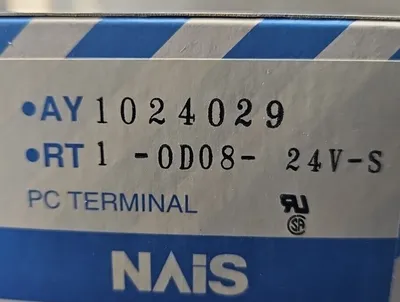 PANASONIC AY1024029 NAIS RT1-0D08-24V-S PC TERMINAL. Loc3B-26