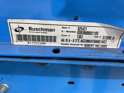 Accuglide/Buschman 1303 Roller Conveyer set, 130' (3 of 5'6" cur