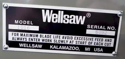 NEW WELLSAW 1016
