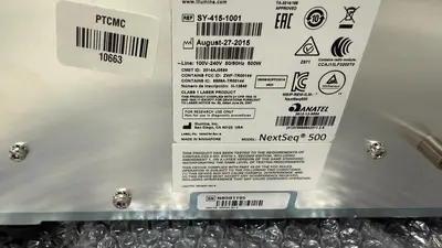 Used Illumina Illumina NextSeq 500 Genetic Sequencer DNA Sequencers Texas US | PT Medical Technologies #1458879