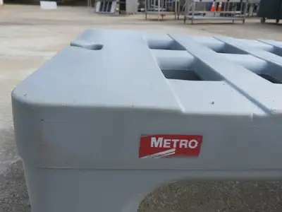 Used Metro Used Metro HP2248PDMB 48" x 22" x 12" Bow Tie Dunnage Rack 3000lb Racks/Shelving Illinois US | Falcon Restaurant Supply #1376596
