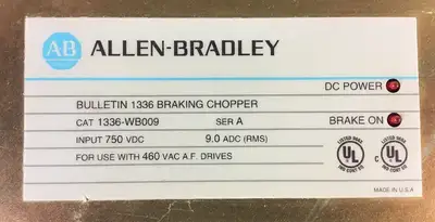 ALLEN-BRADLEY BULLETIN 1336 CAT.# 1336-WB009 SERIES A BRAKING CHOPPER. 1E