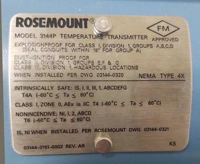 NEW Emerson 3144PDIAIK5B4M5