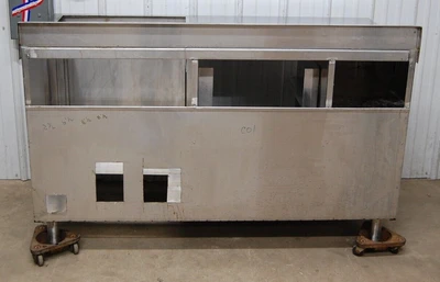 142-1095 61 3/4" Stainless Steel Soda Dispenser Work Table