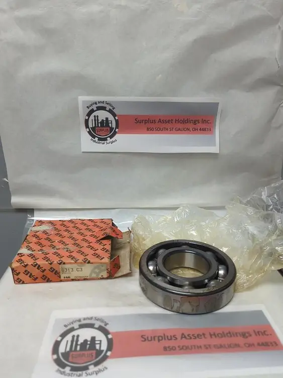 New | in-Stock FAG 6313 C3 Bearings | Surplus Asset Holdings #1191156
