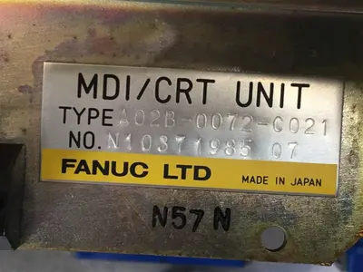 USED FANUC A02B-0072-C021 FANUC MDI/CRT UNIT