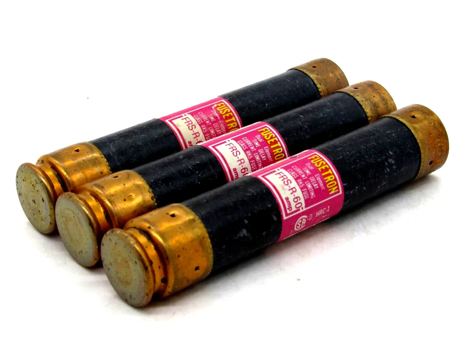 NEW LOT OF 3 FUSETRON FRS-R-60 FUSES 600V FRSR60
