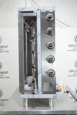 NEW EMPERO 5 ROLLER VERTICAL NATURAL GAS ROTISSERIE MODEL EMP.5EG-USA (CAPACITY OF 30 CHICKENS)
