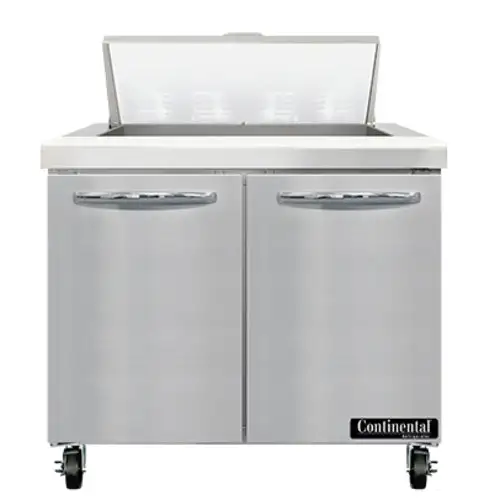 Continental SW36N8 36" Sandwich/salad Prep Table W/ Refrigerated Base, 115v