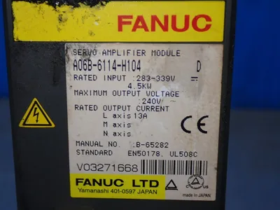 Used FANUC A06B6114H104 Servo Drives Ohio US | HGR 24 #1300079