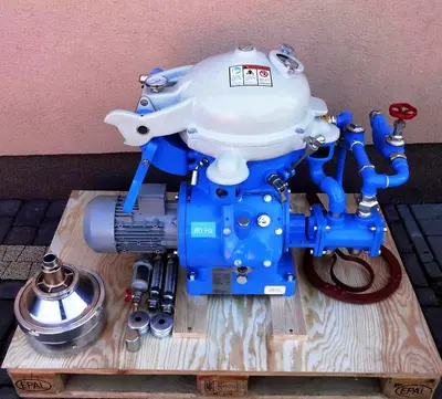 (2) Alfa-Laval MAB 104B-24-60 oil purifiers, SS.