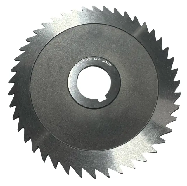 Keo 5" x 3/32" x 1" HSS Concave Slitting Saw 44 Teeth USA Made
