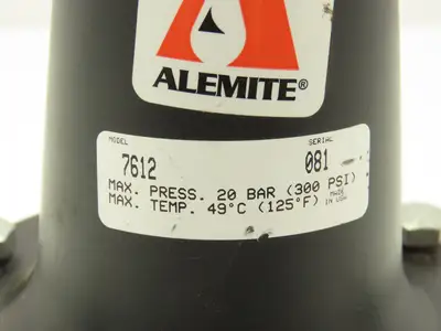 Alemite 7612 Air Pressure Regulator 3/4" NPTF 300PSI Missing T-Handle Control