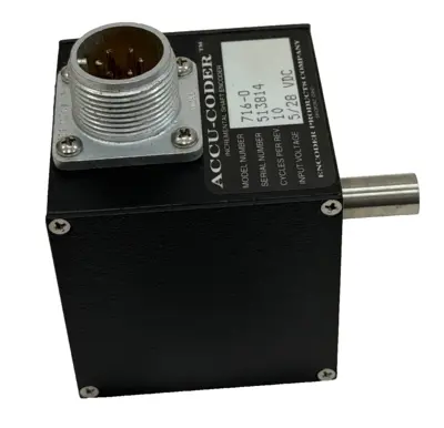 NEW ACCU-CODER 716-0 INCREMENTAL SHAFT ENCODER 5/28VDC 10 PULSES PER REV 7160