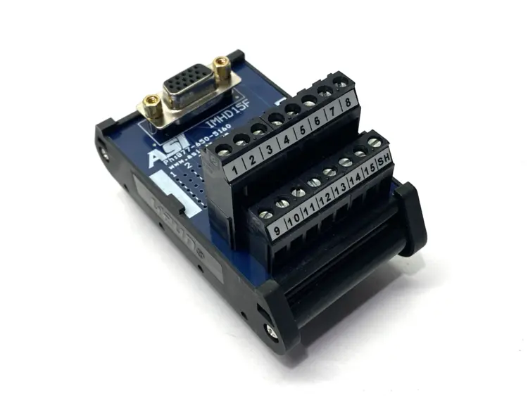 Used ASI Terminal Block Interface Module, D-Sub Female Connector 125V 2.5A Input / Output Modules Michigan US | Maverick Industrial Sales #1496170