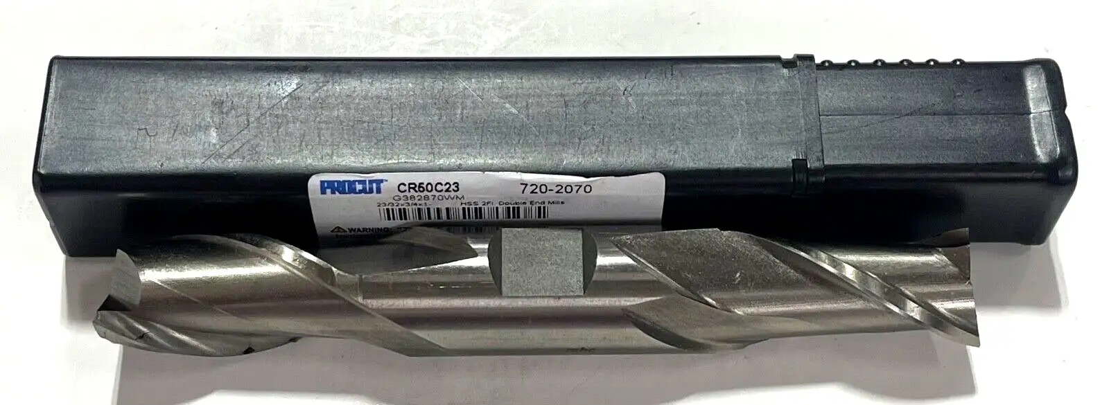 ProCut 23/32" HSS Double End Mill 2 Flute 3/4" Shank