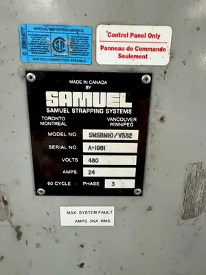 USED SAMUEL STRAPPING SYSTEMS SMSBM10/VS32
