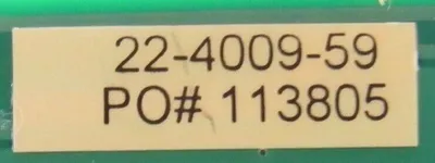 USED BECK 22-4009-59 DRIVE CARD ASSEMBLY 22400959