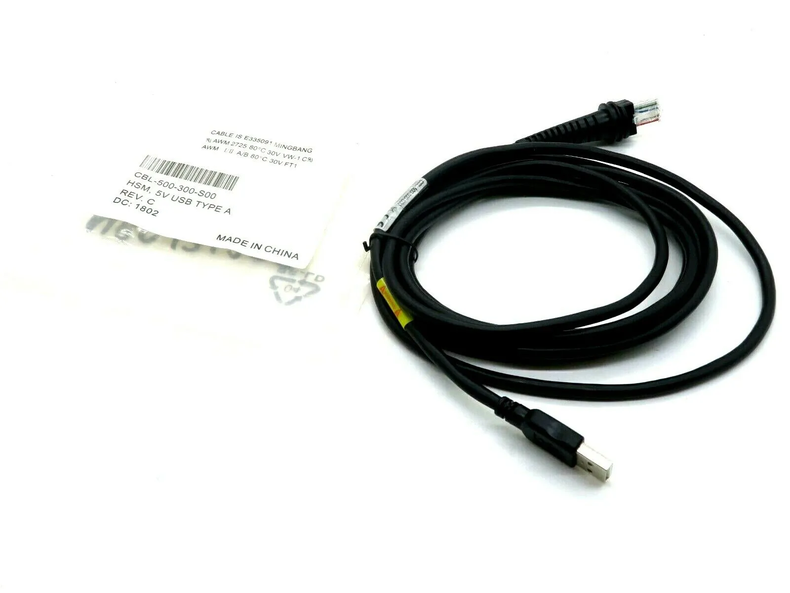 NEW HONEYWELL CBL-500-300-S00 HSM, 5V USB CABLE TYPE A CBL500300S00