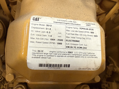 Used 2007 CAT 3512 Generators Texas US | Oil The Woodlands Group #1498245