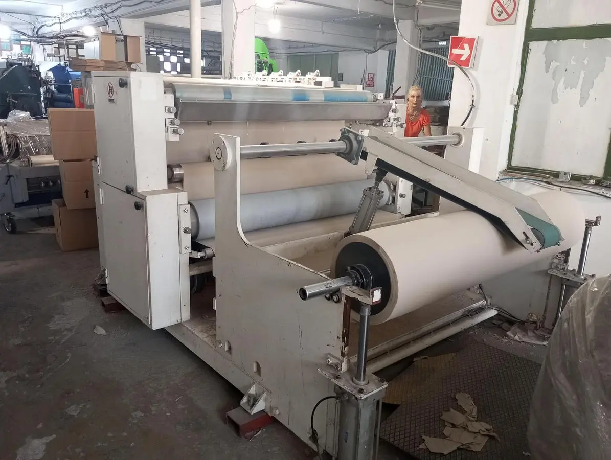 7.5"(190cm) HINLI C-FOLD NAPKIN MACHINE WITH SINGLE COLOR PRINTER WITH EMBOSSING