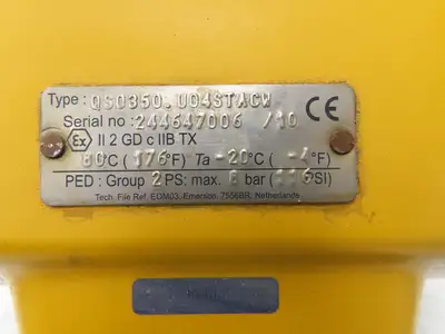Emerson QS0350.U04STACW Pneumatic Actuator with Tufline 2"Flanged Plug Valve