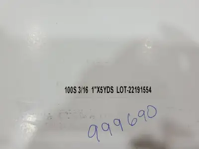 1" Width x 5/16" Thick x 15 ft. Long Foam Strip