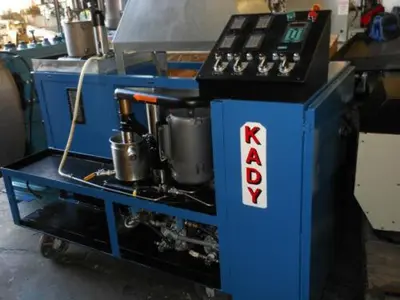 Kady Mill Dispersion System, 3 HP, 1 gallon,Stainless Steel replacement,dual 7" diameter x 8.5" deep jcktd mixing tanks