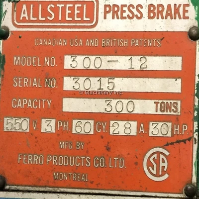 USED ALLSTEEL 300-12