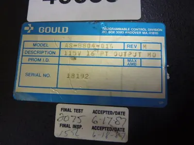 USED GOULD AS-B804-016