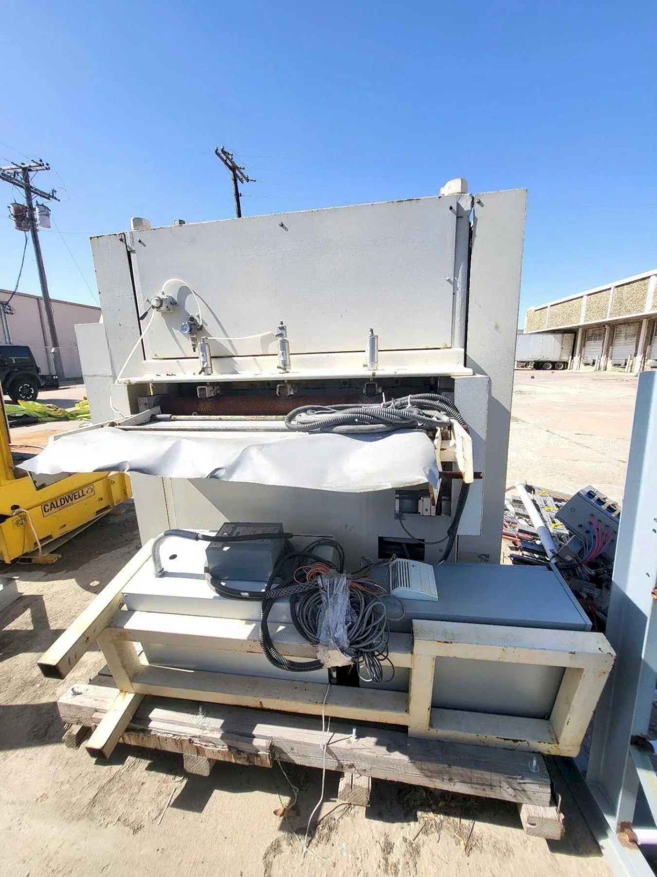 48” WIDE x 30 HP MECHANICAL IN-LINE COIL PRESS & SHEAR WITH PLC VARIABLE SPEED DRIVE: STOCK #22968