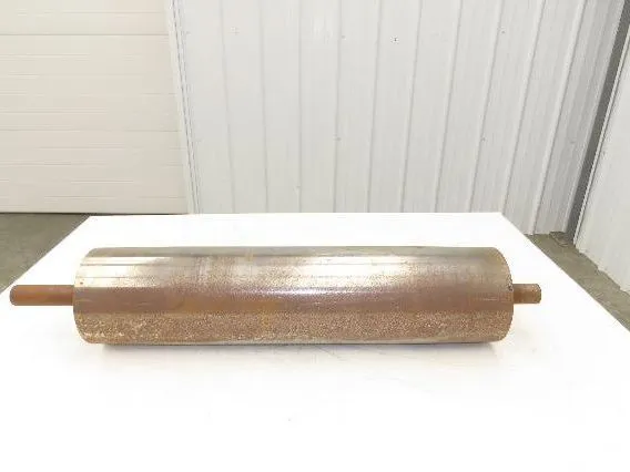 6"x 27"W Crowned Conveyor Take-up/Tail Pulley 1-7/16" Shaft