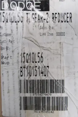 NEW DODGE 15Q10L56 GEAR REDUCER 10:1