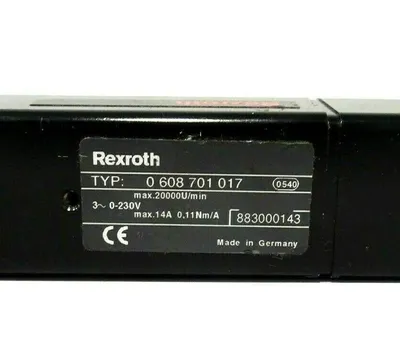 REPAIRED REXROTH 0-608-701-017 NUTRUNNER 0608701017