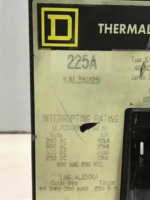 USED SQUARE D KAL36225