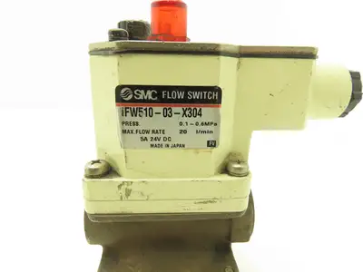 SMC IFW510-03-X304 Diaphragm Style Flow Switch 1-10 l/min 3/8" NPT 0.1 - 0.6 Mpa