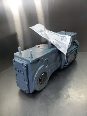 USED SEW-EURODRIVE KA37 DRE80M4 1740/60RPM 0.75HP 28.83 RATIO GEAR MOTOR